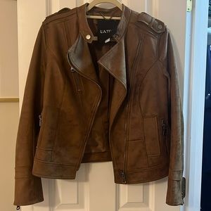 Brown Faux Suede Jacket